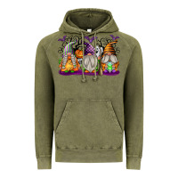 Vintage Olive Halloween Gnomes Vintage Hoodie - texasbilliewilder