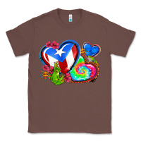 Chestnut western leopard puerto rico hearts Classic Tee - AdoDesignShop