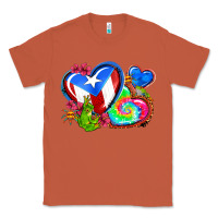 Copper western leopard puerto rico hearts Classic Tee - AdoDesignShop