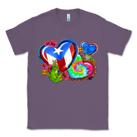 Lavender western leopard puerto rico hearts Classic Tee - AdoDesignShop