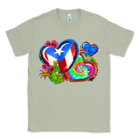 Matcha western leopard puerto rico hearts Classic Tee - AdoDesignShop