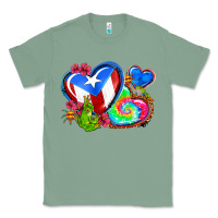 Sage western leopard puerto rico hearts Classic Tee - AdoDesignShop
