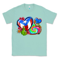 Seafoam western leopard puerto rico hearts Classic Tee - AdoDesignShop