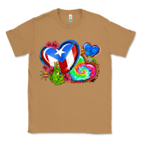 Toasted Coconut western leopard puerto rico hearts Classic Tee - AdoDesignShop