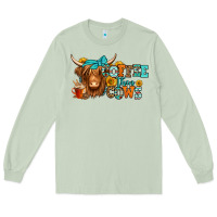 Matcha coffee then cows longhaired cow Long Sleeve Tee - Jasminsmagicworld