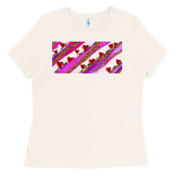 Bone leopar and cowhide with heart candies Ladies Tee - AdoDesignShop