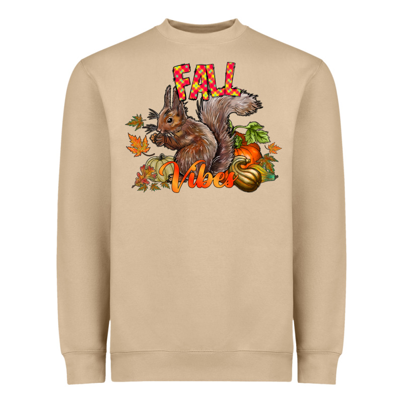 Fall Vibes Squirrel Heavyweight Sweatshirt by CowhideDigitalArt | Teevron