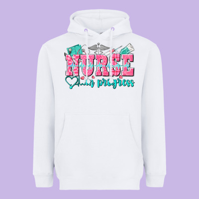 Nurse In Progress Heavyweight Hoodie Designed By Nancycooperartshop