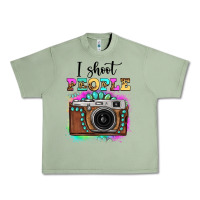 Oil Green i shoot people tie dye gemstone vintage camera Urban Heavy Tee - FaDigitalArtStudio
