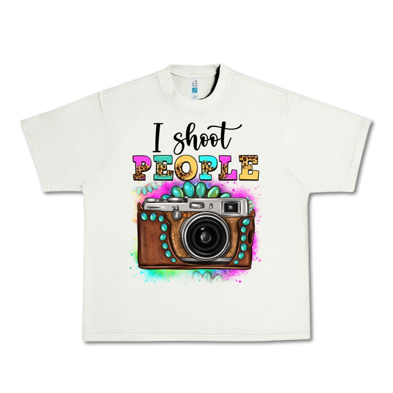 I Shoot People Tie Dye Gemstone Vintage Camera Urban Heavy Tee by FaDigitalArtStudio | Teevron