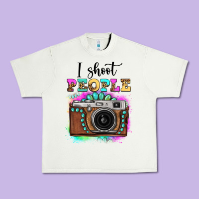 I Shoot People Tie Dye Gemstone Vintage Camera Urban Heavy Tee Designed By Fadigitalartstudio