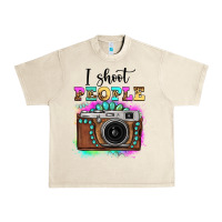 Sandshell i shoot people tie dye gemstone vintage camera Urban Heavy Tee - FaDigitalArtStudio