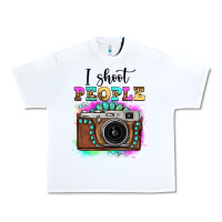 White i shoot people tie dye gemstone vintage camera Urban Heavy Tee - FaDigitalArtStudio