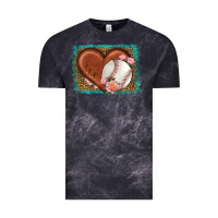 Cloud Black western leopard baseball heart Vintage Tee - HRA Design Shop