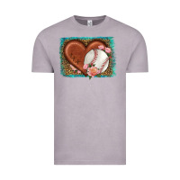 Vintage Zinc western leopard baseball heart Vintage Tee - HRA Design Shop