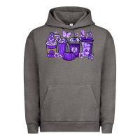 Pigment Tornado Cancer coffee cups purple ribbon Urban Hoodie - NancyCooperArtShop