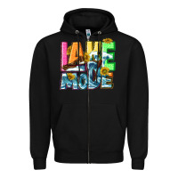 Black Lake mode summer Zipper Hoodie - NancyCooperArtShop