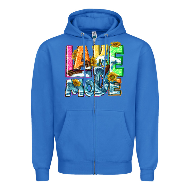 Lake Mode Summer Zipper Hoodie by NancyCooperArtShop | Teevron