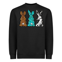 Black Western Happy Easter peeps Heavyweight Sweatshirt - Neo Western