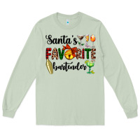 Matcha santa's favorite bartender Long Sleeve Tee - AdoDesignShop