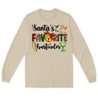 Mushroom santa's favorite bartender Long Sleeve Tee - AdoDesignShop
