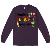 Plum santa's favorite bartender Long Sleeve Tee - AdoDesignShop