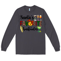 Smoke santa's favorite bartender Long Sleeve Tee - AdoDesignShop