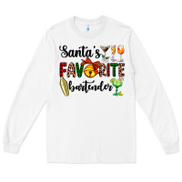 White santa's favorite bartender Long Sleeve Tee - AdoDesignShop