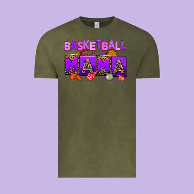 Basketball Mama Vintage Tee Designed By Adodesignshop