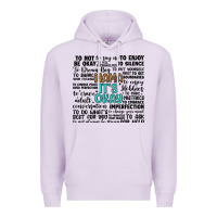 Lilac mama it s okay Premium Hoodie - Artiststas