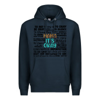 Navy mama it s okay Premium Hoodie - Artiststas