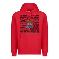 Red mama it s okay Premium Hoodie - Artiststas