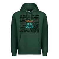Sports Green mama it s okay Premium Hoodie - Artiststas