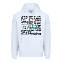 White mama it s okay Premium Hoodie - Artiststas