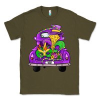Army Green farm truck, mardi gras Classic Tee - JahusDesignShop