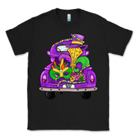 Black farm truck, mardi gras Classic Tee - JahusDesignShop