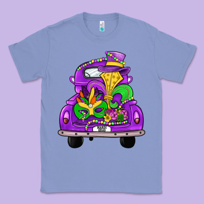 Farm Truck, Mardi Gras Classic Tee Designed By Jahusdesignshop