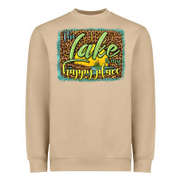 The Lake Is My Happy Place Heavyweight Sweatshirt | Teevron