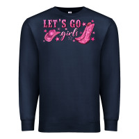 Navy lets go girls Premium Sweatshirt - NancyCooperArtShop