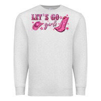 Oatmeal Heather lets go girls Premium Sweatshirt - NancyCooperArtShop