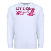 White lets go girls Premium Sweatshirt - NancyCooperArtShop