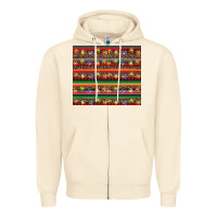 Sandshell Christmas lights serape Zipper Hoodie - BarkalooDesign