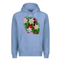 Colony Blue christmas patch Premium Hoodie - AdoDesignShop