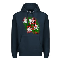 Navy christmas patch Premium Hoodie - AdoDesignShop