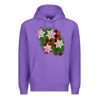 Purple christmas patch Premium Hoodie - AdoDesignShop