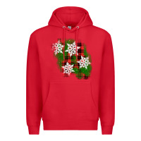 Red christmas patch Premium Hoodie - AdoDesignShop