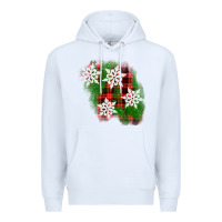 White christmas patch Premium Hoodie - AdoDesignShop
