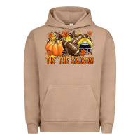 Pigment Burro Tis' the season Football yellow helmet Urban Hoodie - NancyCooperArtShop