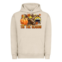 Pigment French Oak Tis' the season Football yellow helmet Urban Hoodie - NancyCooperArtShop