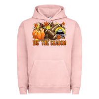 Pigment Salmon Tis' the season Football yellow helmet Urban Hoodie - NancyCooperArtShop